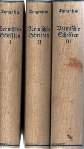 Vermischte Schriften I-III, Szenen und Komödien I-III, Ausgewählte Schriften, hrsg. von Otto Buec...