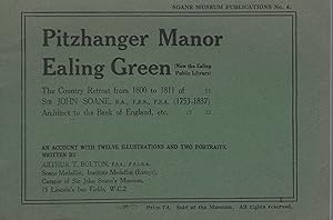 Immagine del venditore per Pitzhanger Manor, Ealing Green (now the Ealing Public Library) - the country retreat from 1801 to 1811of Sir John Soane [1753-1811], Architect to the Bank of England venduto da Mike Park Ltd