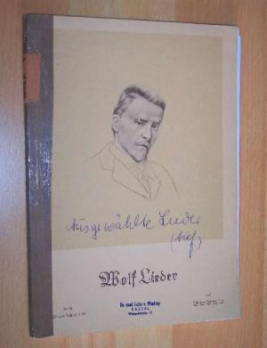 Imagen del vendedor de Ausgewhlte Lieder von Hugo Wolf a la venta por Werbeservice & Notensatz Steffen Fischer