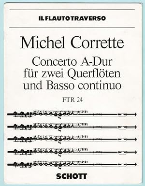 Seller image for Concerto A Dur fr zwei Querflten ind Basso continuo - FTR 24 for sale by Werbeservice & Notensatz Steffen Fischer