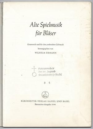 Immagine del venditore per Alte Spielmusik fr Blser, Band 1 venduto da Werbeservice & Notensatz Steffen Fischer