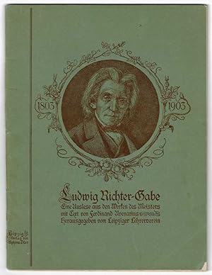 Immagine del venditore per Ludwig Richter-Gabe, Eine Auslese aus den Werken des Meisters mit Text venduto da Werbeservice & Notensatz Steffen Fischer