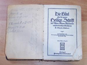 Seller image for Die Bibel oder die ganze Heilige Schrift for sale by Werbeservice & Notensatz Steffen Fischer