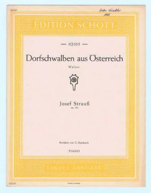 Imagen del vendedor de Dorfschwalben aus sterreich a la venta por Werbeservice & Notensatz Steffen Fischer