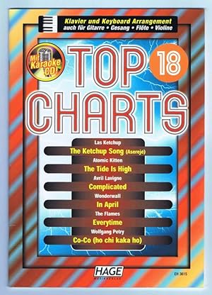 Imagen del vendedor de Top Charts 18 (+CD) a la venta por Werbeservice & Notensatz Steffen Fischer