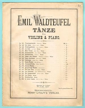 Bild des Verkufers fr Dolores-Walzer, fr Violine und Klavier (kein Stimmheft vorhanden) zum Verkauf von Werbeservice & Notensatz Steffen Fischer