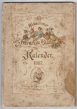 Bild des Verkufers fr Kalender, Mnchener Fliegende Bltter, Kalender 1887 zum Verkauf von Werbeservice & Notensatz Steffen Fischer