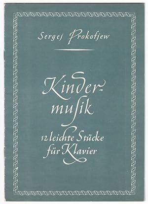 Image du vendeur pour Kindermusik - 12 leichte Stcke fr Klavier mis en vente par Werbeservice & Notensatz Steffen Fischer