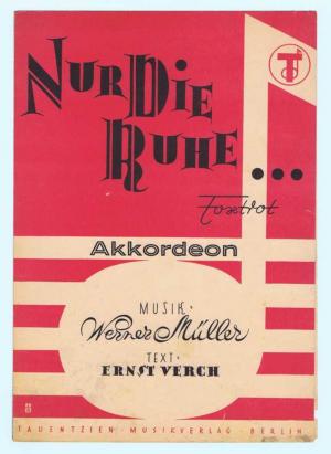 Seller image for Nur die Ruhe for sale by Werbeservice & Notensatz Steffen Fischer