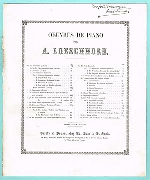 Bild des Verkufers fr La belle Amazone, Pice caractristique, fr Klavier, Op. 25 zum Verkauf von Werbeservice & Notensatz Steffen Fischer