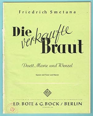 Seller image for Die verkaufte Braut, Nr. 4 Duett Marie und Wenzel, fr Klavier und Gesang (Sopran und Tenor) for sale by Werbeservice & Notensatz Steffen Fischer
