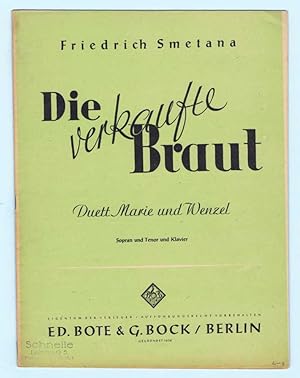 Imagen del vendedor de Duett Marie und Wenzel, aus "Die verkaufte Braut" a la venta por Werbeservice & Notensatz Steffen Fischer