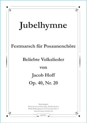 Bild des Verkufers fr Jubelhymne zum Verkauf von Werbeservice & Notensatz Steffen Fischer