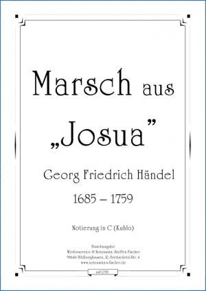 Seller image for Marsch aus ?Josua?, Notierung in C for sale by Werbeservice & Notensatz Steffen Fischer