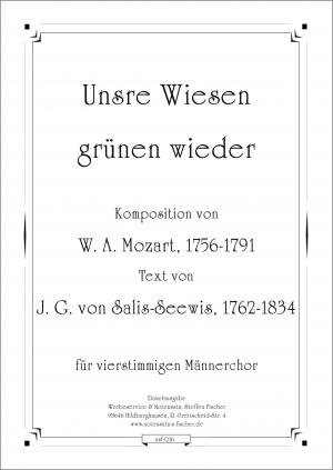 Seller image for Unsre Wiesen grnen wieder for sale by Werbeservice & Notensatz Steffen Fischer