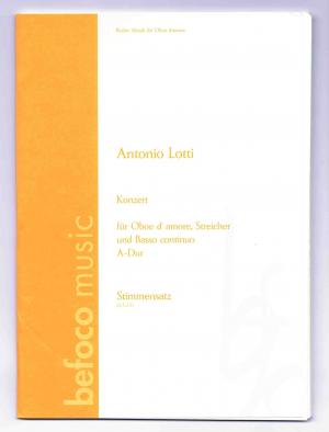 Seller image for Konzert : fr Oboe d'amore for sale by Werbeservice & Notensatz Steffen Fischer