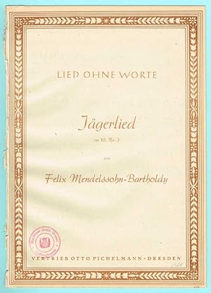 Imagen del vendedor de Jgerlied, fr Klavier a la venta por Werbeservice & Notensatz Steffen Fischer