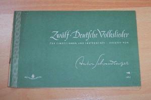 Bild des Verkufers fr Zwlf Deutsche Volkslieder, Heft 2 zum Verkauf von Werbeservice & Notensatz Steffen Fischer