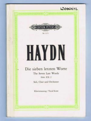 Bild des Verkufers fr Die sieben letzten Worte Hob. XX:2 : Klavierauszug (dt) zum Verkauf von Werbeservice & Notensatz Steffen Fischer