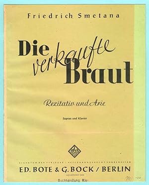 Seller image for Die verkaufte Braut, Nr. 8 Rezitativ und Arie for sale by Werbeservice & Notensatz Steffen Fischer