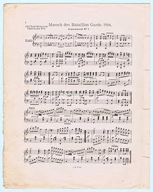 Seller image for Marsch des Bataillon, Garde 1860 for sale by Werbeservice & Notensatz Steffen Fischer