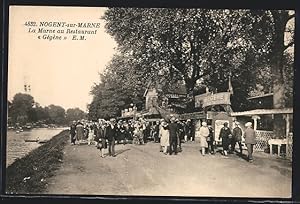 Carte postale Nogent-sur-Marne, La Marne au Restaurant Gégène