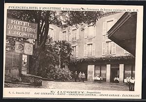 Carte postale Avranches, Hotel d`Angletterre E. Jacomety