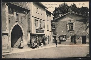 Carte postale St. Rambert sur Loire, Place de la Mairie