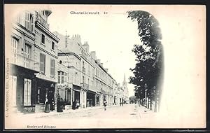 Carte postale Chatellerault, La Promenade et l`Église