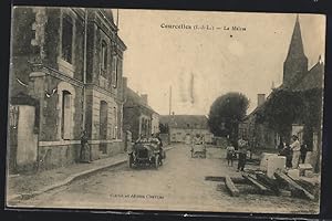 Carte postale Courcelles, La Mairie