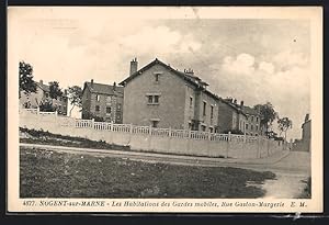 Carte postale Nogent-sur-Marne, Les Habitations des Gardes mobiles, Rue Gaston-Margerie