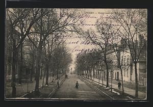 Carte postale Angers, Boulevard du Roi-René