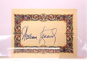 Signed autograph bookplate