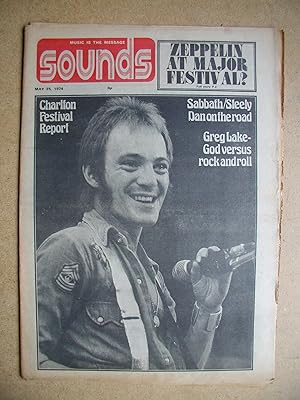 Bild des Verkufers fr Sounds. May 25, 1974. zum Verkauf von N. G. Lawrie Books