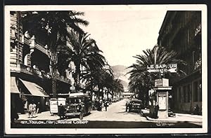 Carte postale Toulon, Avenue Colbert