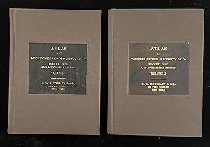 Seller image for Atlas of Westchester County, N.Y Pocket, Desk and Automobile Edition Volume 1 an 2 (complete) for sale by Johnnycake Books ABAA, ILAB