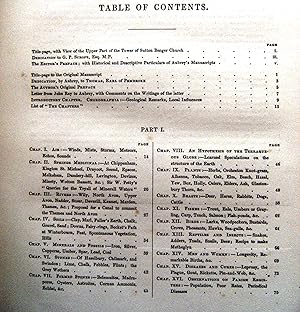 The Natural History of Wiltshire ; by John Aubrey F.R.S. (Written between 1656 and 1691. [ Presen...