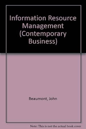 Seller image for Information Resource Management (Contemporary Business S.) for sale by WeBuyBooks