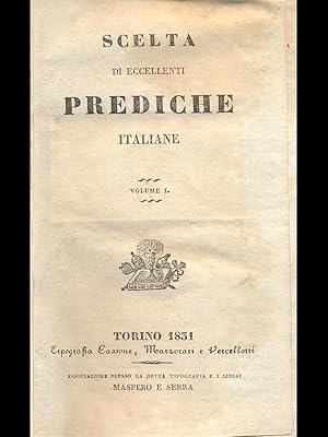 Scelta di eccellenti prediche italiane volume primo