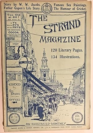 Imagen del vendedor de The Strand Magazine August 1905 single issue, W W Jacobs , E Nesbit, Father Gapon a la venta por JS Rare Books
