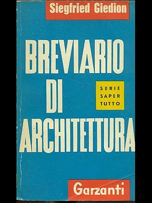 Imagen del vendedor de Breviario di architettura a la venta por Librodifaccia