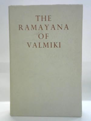 Seller image for The Ramayana Of Valmiki: Vol. II: Aranya Kanda, Kishkindha Kanda, Sundara Kanda for sale by World of Rare Books