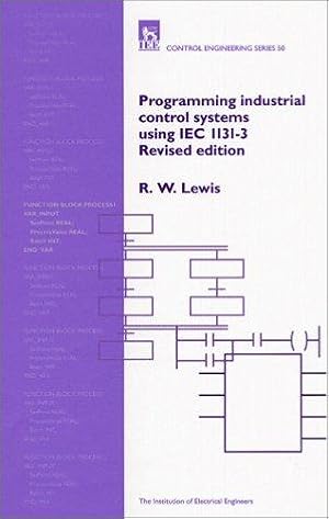 Bild des Verkufers fr Programming Industrial Control Systems Using Iec 1131-3 (Control, Robotics and Sensors) zum Verkauf von WeBuyBooks