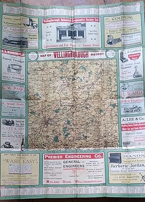 Hardings' Guide Map to The District of Wellingborough