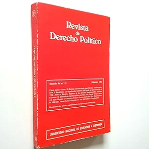 Imagen del vendedor de Revista de derecho poltico. n1 13. Primavera 1982 a la venta por MAUTALOS LIBRERA