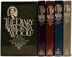 Bild des Verkufers fr The Diary of Virginia Woolf. Volumes I, II, III, IV and V, 1915-1941 zum Verkauf von Adrian Harrington Ltd, PBFA, ABA, ILAB