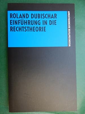 Image du vendeur pour Einfhrung in die Rechtstheorie mis en vente par Buchantiquariat Uwe Sticht, Einzelunter.