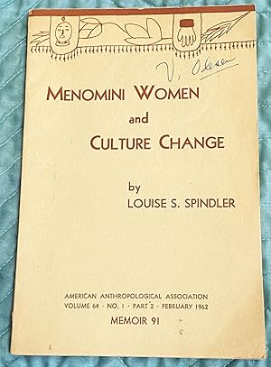 Menomini Women and Culture Change