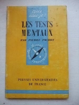 Seller image for Les Tests Mentaux. Que Sais-Je n 626 for sale by Ammareal