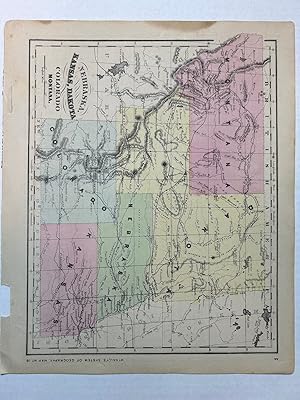 Imagen del vendedor de Nebraska, Kansas, Dakota, Colorado and Montana. (McNally's System of Geography, Map No. 18) a la venta por Stephen Peterson, Bookseller